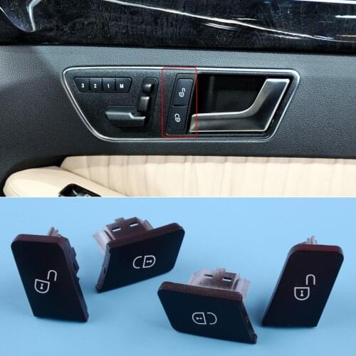 4pcs/Set Front Left Right Door Lock Control Switch Button Cap Fit for Mercedes Benz W204 W212 C207 S212 2010-2014 2049058502