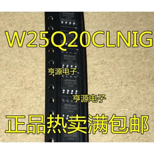 5pcs W25Q20CLNIG 25Q20CLNIG W25X20CLNIG 25X20CLNIG SOP-8