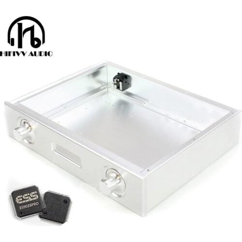 Aluminum amplifier Chassis For power Amplifier case Aluminum enclosure es9028pro 9018 dac case (W321mm H62mm D252mm )