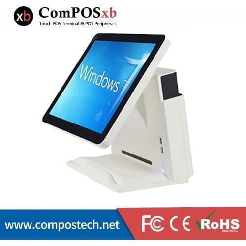 Free Shipping 15 Inch Capacitive Desktop PC /Touch POS Cashier Register Terminal With High-Speed CPU J1900