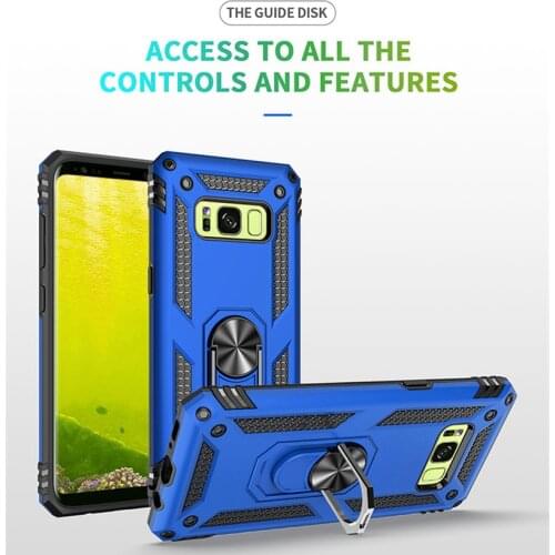 For Samsung Galaxy S8 Case Magnet Car Ring Stand Holder Cover For Samsung Galaxy S8 Plus Case S 8 Cover Shockproof Coque fundas
