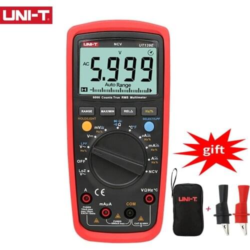 UT139E True RMS Digital Multimeter Temperature Probe LPF pass filter LoZ LoZ (low impedance input) function/Temperature test EB