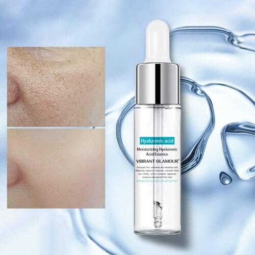 Hyaluronic Acid Face Serum Anti-Aging Shrink Pore Whitening Moisturizing Essence Face Cream Dry Skin Care 15ml