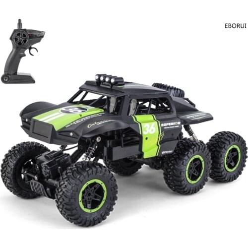 JJRC Q101 2.4Ghz 6WD 1:12 RC Truck Monster RC Car All Terrain Controlled Climbing Car Vehicle Buggy Crawler Toy Gift for Kid