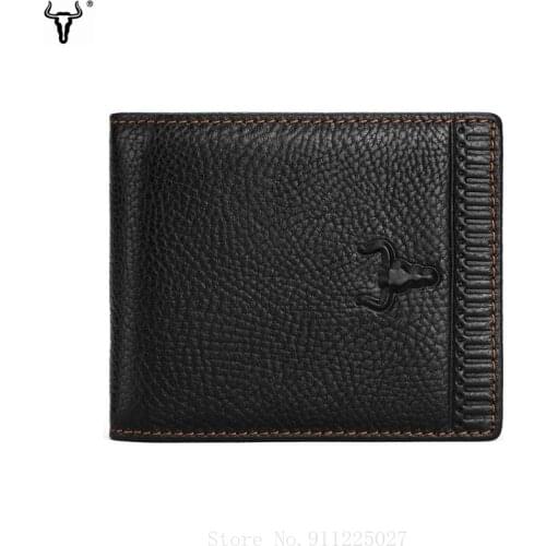 Xiaomi Men Fashion Genuine Leather Wallet Zipper Short Wallet Multi-card Case Coin Purses Card Holder