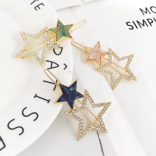 YVLAH New Star Hairpin Clip Headgear Side Hair Clip For Women And Girl
