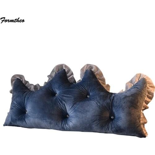 FORMTHEO Back Support Pillow Bedside Backrest Large Double Queen Twin Lumbar Cushion With Core