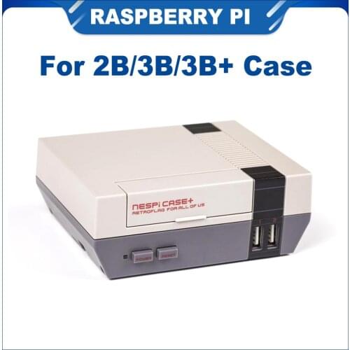 ITINIT R123 Retroflag NES Case Raspberry Pi 3 Model B NESPi Case+ with Safe Shutdown Retropie Game for Raspberry Pi 3B/3B Plus