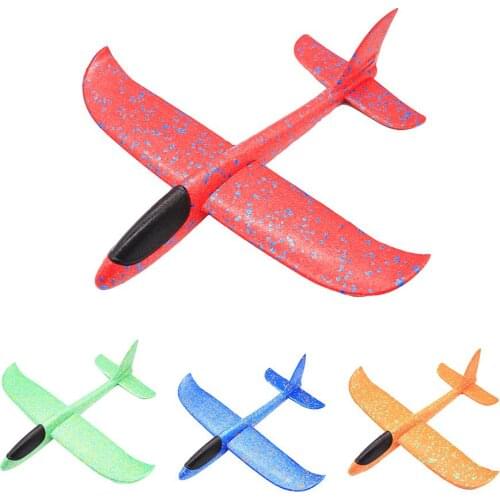 38cm DIY Outdoor Hand Throw Aircraft Flying Glider Toy Planes Airplane Launch Made of foam Plast Party Bag Fillers Children Kids