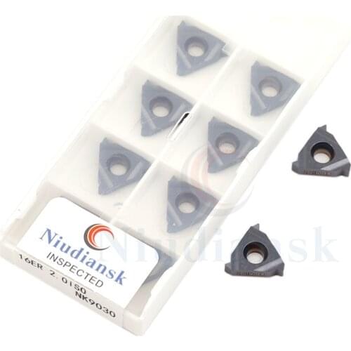 16ER 0.5 NK9030 16ER 0.75 1.0 1.25 1.5 16IR 1.75 2.0 2.5 3.0 16IR 3.5 NK9030 CNC Lathe Turning Tool Carbide Inserts Thread Blade