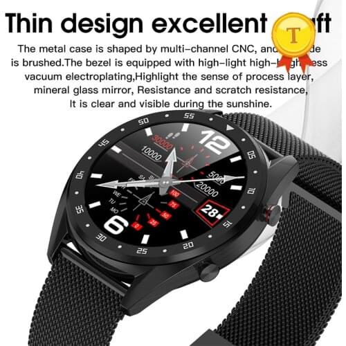 New design thin smart watch woman man IP68 Waterproof SmartWatch Sports ECG+PPG Smartwatch Heart Rate Blood Pressure Monitor