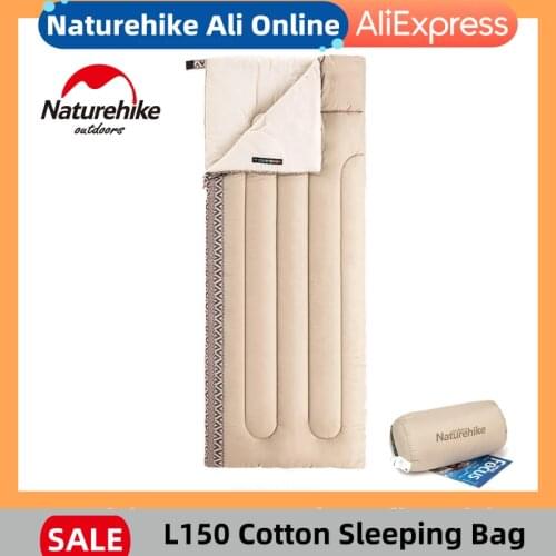 Naturehike Camping Sleeping Bag Cotton 3 Seasons Sleeping Bag Lightweight Waterproof nature hike Sleeping Bag Outdoor Sleep Gear