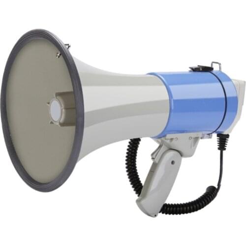 Outdoor Handheld Megaphone Speaker Booth 50W High Power Recordable Loudspeaker Tweeter