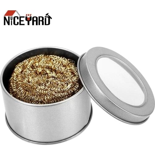 NICEYARD Wiping Auxiliary Tool Welding Soldering Iron Tip Cleaner Copper Wire Mould Welding Cleaning Ball Mechanical Accessories