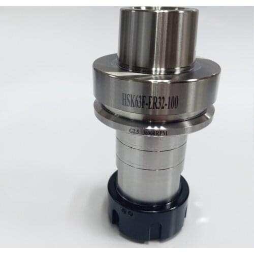 HSK63F ER32 ER40 100L Precision 0.002mm high-speed woodworking machine CNC tool holder, fine engraving machine, engraving machin