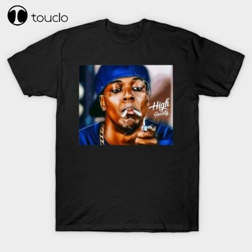 High Society Smokey Friday Stoner Marijuana Funny Retro Movie Black T-shirt