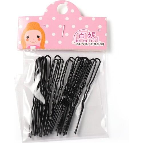 20pcs/lot U Shaped Hair Clips Bobby Pins Hairpins Metal Barrettes Hairgrips Hair Styling Accessories Black Sliver Gold Coffee