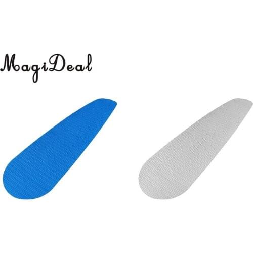 1 Piece Anti-slip EVA Surfing Surfboard Traction Anti-Slip Pad Deck Grip Tail Pad Gray/Blue Water Sports for Skimboard Bodyboard