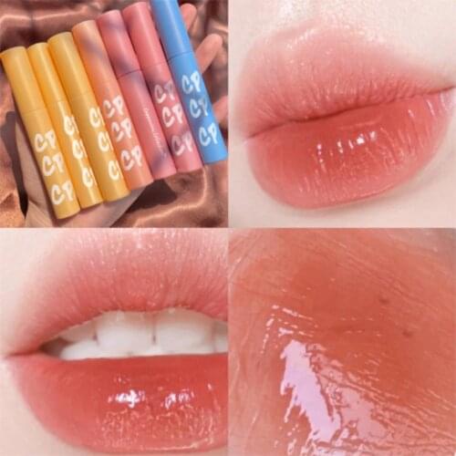 1PC Mirror Lip Gloss Water Glass Lip Gel Waterproof Long Lasting Gloss Labial Water-light Mirror Moisture Sexy Red Lip Cosmetic