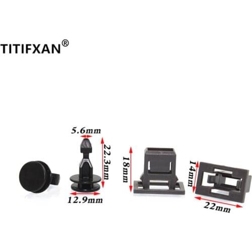 10PCS Car engine hood latch front grille plastic fastener clip for Honda New Acura Odyssey URV AVANCIER