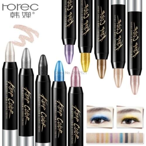 By dhl or ems 200pcs Beauty 10 Different Colors Highlighter Eyeshadow Pencil Cosmetic Glitter Eye Shadow Eyeliner Pen brand