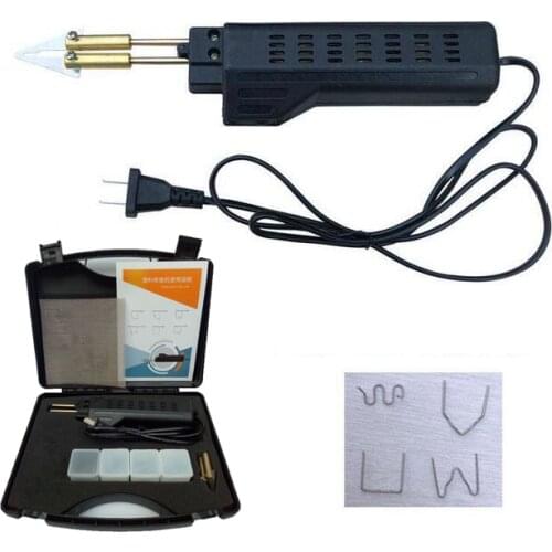 Car Bumper Repair Machine Plastic Welding Machines Welding Repair Tool Hot Staplers Soldering Iron+200pc Staples with EU Plug