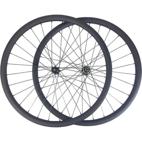 LIENGU 1220g 700C 30mm Tubeless Ready Asymmetric Road Bike Disc Carbon Wheels Tapeless Only Valve Hole Rims Yuniper Hub