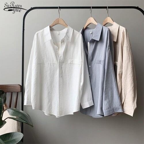 Spring Autumn New Women Blouse Vintage Women Shirts Blusas Roupa Korean Long Sleeve Womens Tops and Blouses Female Tops 12964