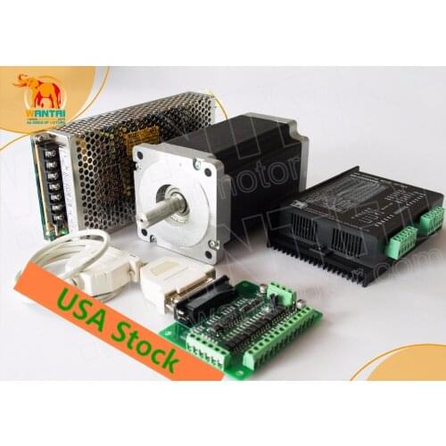 [BIG SALE FOR US]! CNC Wantai 1Axis Nema34 Stepper Motor 85BYGH450C-060 1700oz-in 151mm 6A CNC Machine Milling Engraving