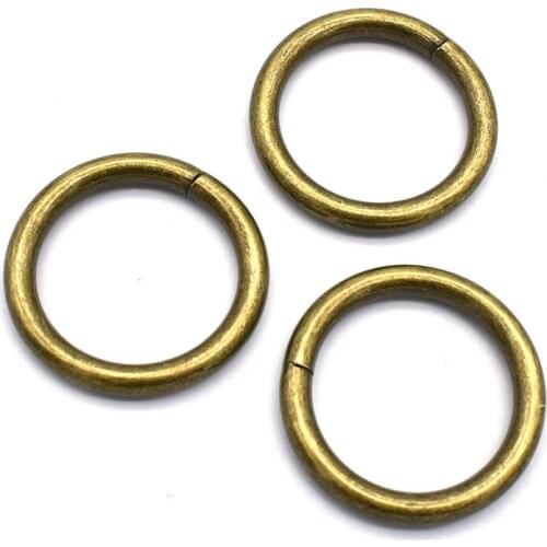 Bronze O Rings Round O Buckle Strap Ring - Slide Buckles Welded Loops Purse Ring Belt Buckle For Belt Scarf Handbag Webbing