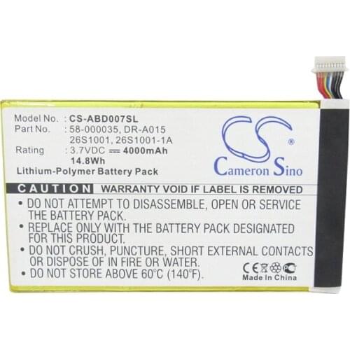 CameronSino for AMAZON KC2 KC2-D Kindle Fire 7" HD 2013 X43Z60 26S1001 26S1001-1A 58-000035 DR-A015 battery
