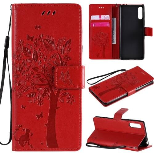Wallet Case for Sony Xperia L4 Case Holster Shockproof Cover Skin Protective Case [with Stand] [Card Slots]