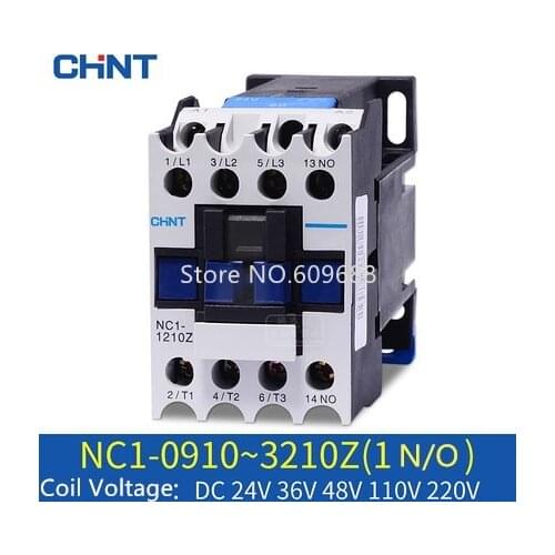 CHNT NC1 Kunlun AC/DC contactor NC1-09 NC1-12 NC1-18 NC1-25 CHINT NC1-2501