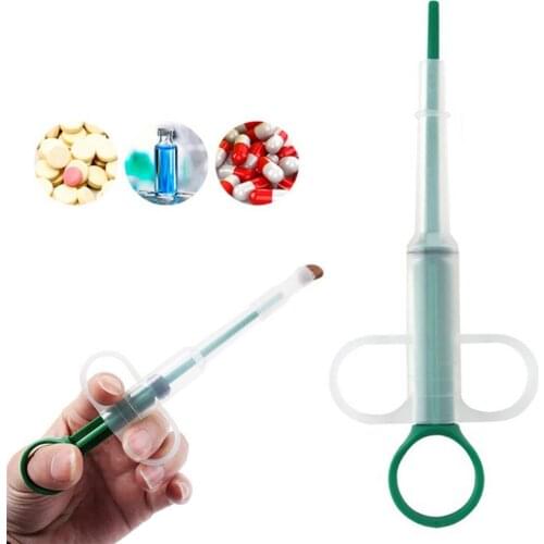 Pet Pill Push Dispenser Useful Medicine Water /Tablet/Milk /Syringe Convenient Plastic Dog Cat Tube Feeder Tools Pet Accessories