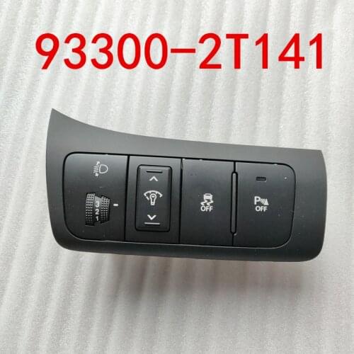 For KIA Optima Headlight regulating switch Instrument brightness adjusting switch Reversing radar switch 933002T141 93300-2T141