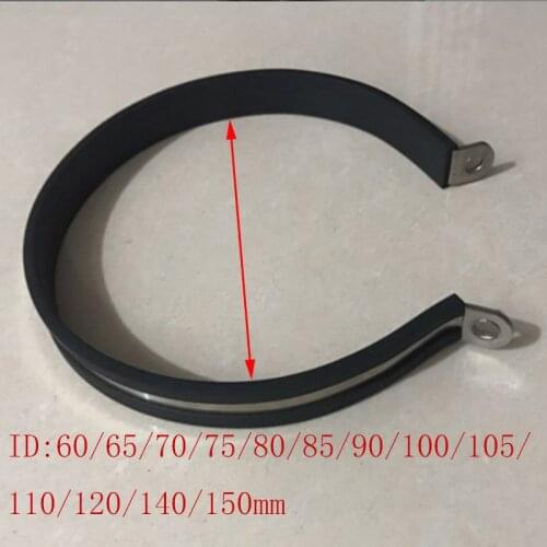 60/65/70/75/80/85/90/100/105/110/140 mm Motorcycle Exhaust Pipe Muffler Escape Moto Holder Clamp Fixed Ring Support Bracket