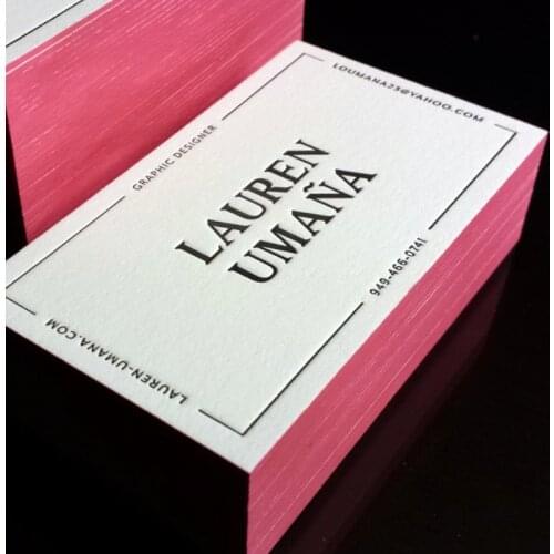 Making Free Design High-End Business Specialty Cotton Paper Manual Indentation Color Personality Thick Customized Printing