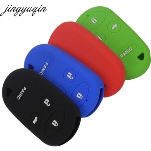 Jingyuqin 30pcs Silicone Remote Key Case fit for Honda Accord KOBUTAH2T CRV S2000 Insight Prelude Proteor Fob 4BTN Keyless Cover
