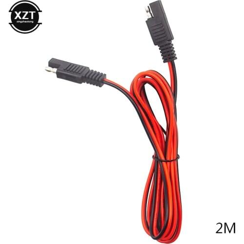 SAE Female to SAE Male Power Extension Cable Solar Battery Quick Disconnect Wire Harness SAE Copper Connector 2M High Quality