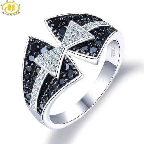 Natural Spinel Engagement Rings Natural Gemstone 925 Sterling Silver Ring Bowknot Fine Jewelry Classic Female Gift Top Quality