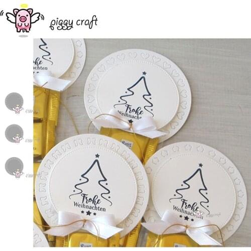 Piggy Craft metal cutting dies cut die mold Pentagram wing heart circle Scrapbook paper craft knife mould blade punch stencils