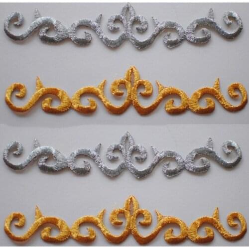 20 pieces 19CM*3.5CM Clouds Embroidered cloth Patch stickers costumes accessories COS costumes ironing stickers