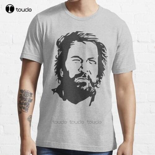 New Spencer Silhouette Bud Movie Funny T-Shirt Cotton Men Tee Shirt