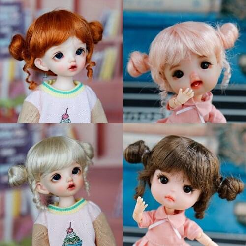 New 1/8 Bjd Wig Soft Synthetic mohair Cute hairstyle Bjd Wig OB11 SD BJD Doll accessories Doll Hair Boys girls toys