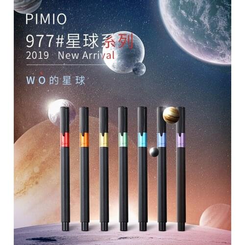 New Arrival Picasso 977 Star Fountain Pen Pimio PS-977 Iridium Extra Fine Nib 0.38mm Financial Office Student Writing Gift Pens