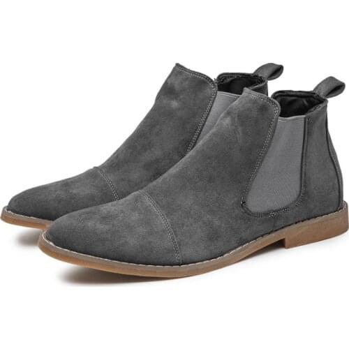 Autumn mens boots Chelsea boots Mens Martens mens suede shoes