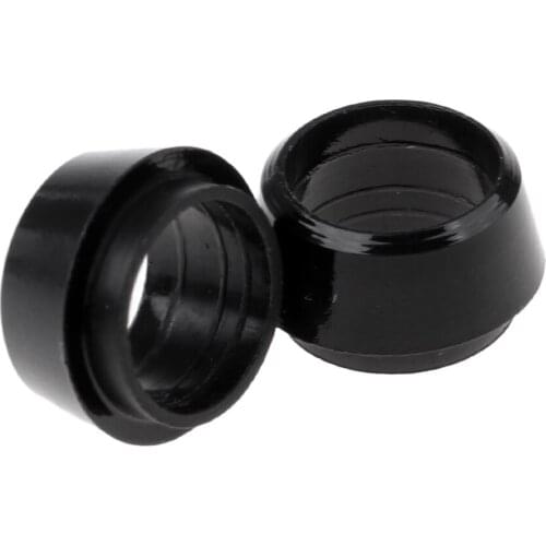 Pair of Plastic Golf Iron Ferrule for Taper Tip Iron Wedge Black