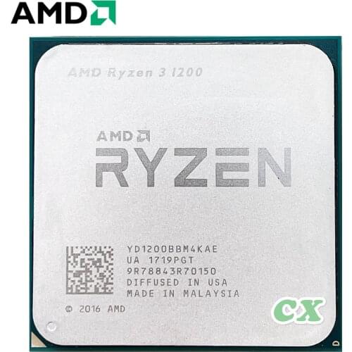 AMD Ryzen 3 1200 R3 1200 3.1 GHz Quad-Core Quad-Thread CPU Processor YD1200BBM4KAE Socket AM4