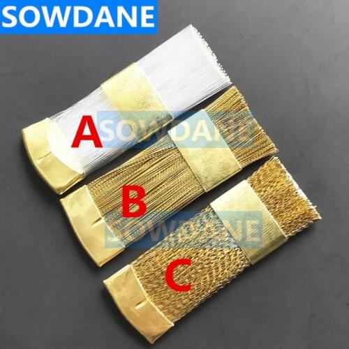 Dental Material Copper Flat brush For clean Burs , Copper Material,Nylon Material Brush Dentist Cleaning Tool