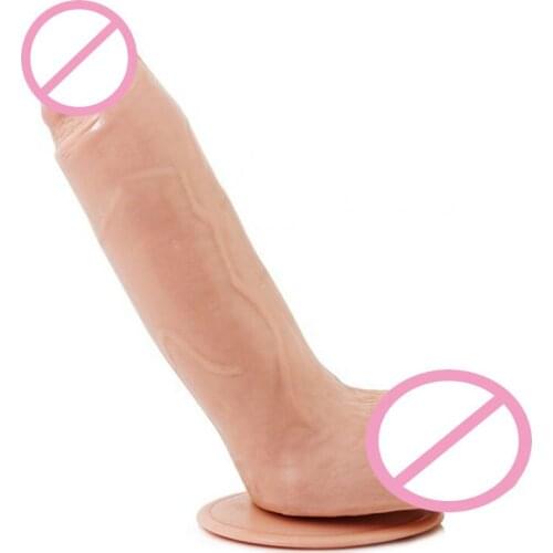 High-quality large dildo Waterproof Super Whopper Realistic Dildos w/ Sucker Dick for Women, Erotic Sex Toys Adult Penis Product